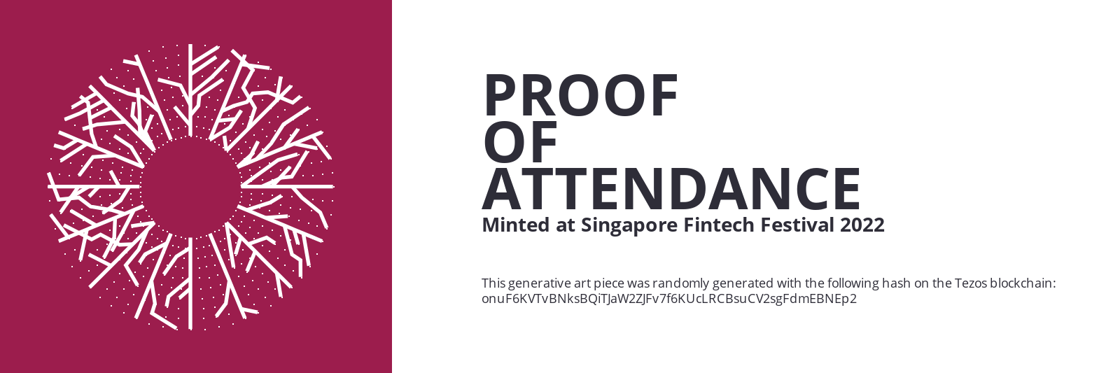 SFF2022 Proof of Attendance Token #2335 static token preview