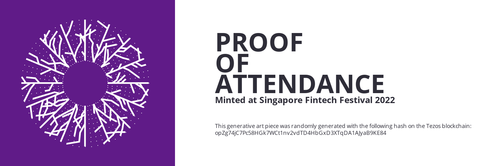 SFF2022 Proof of Attendance Token #547 static token preview