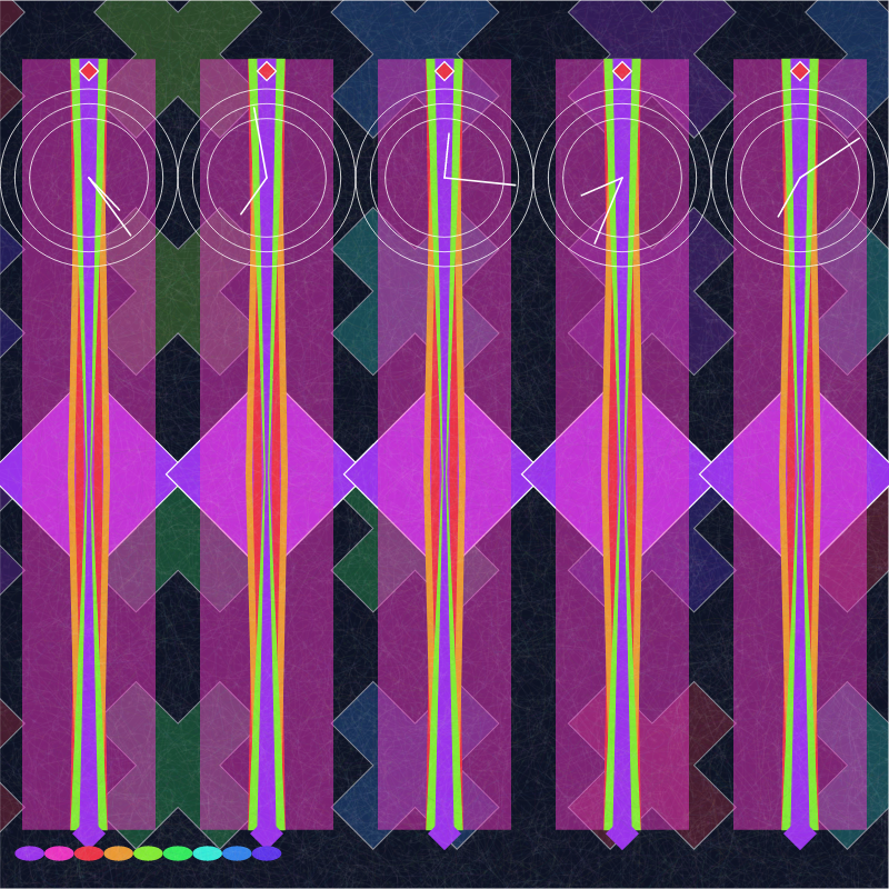 Polychromatic Noir #114 static NFT preview
