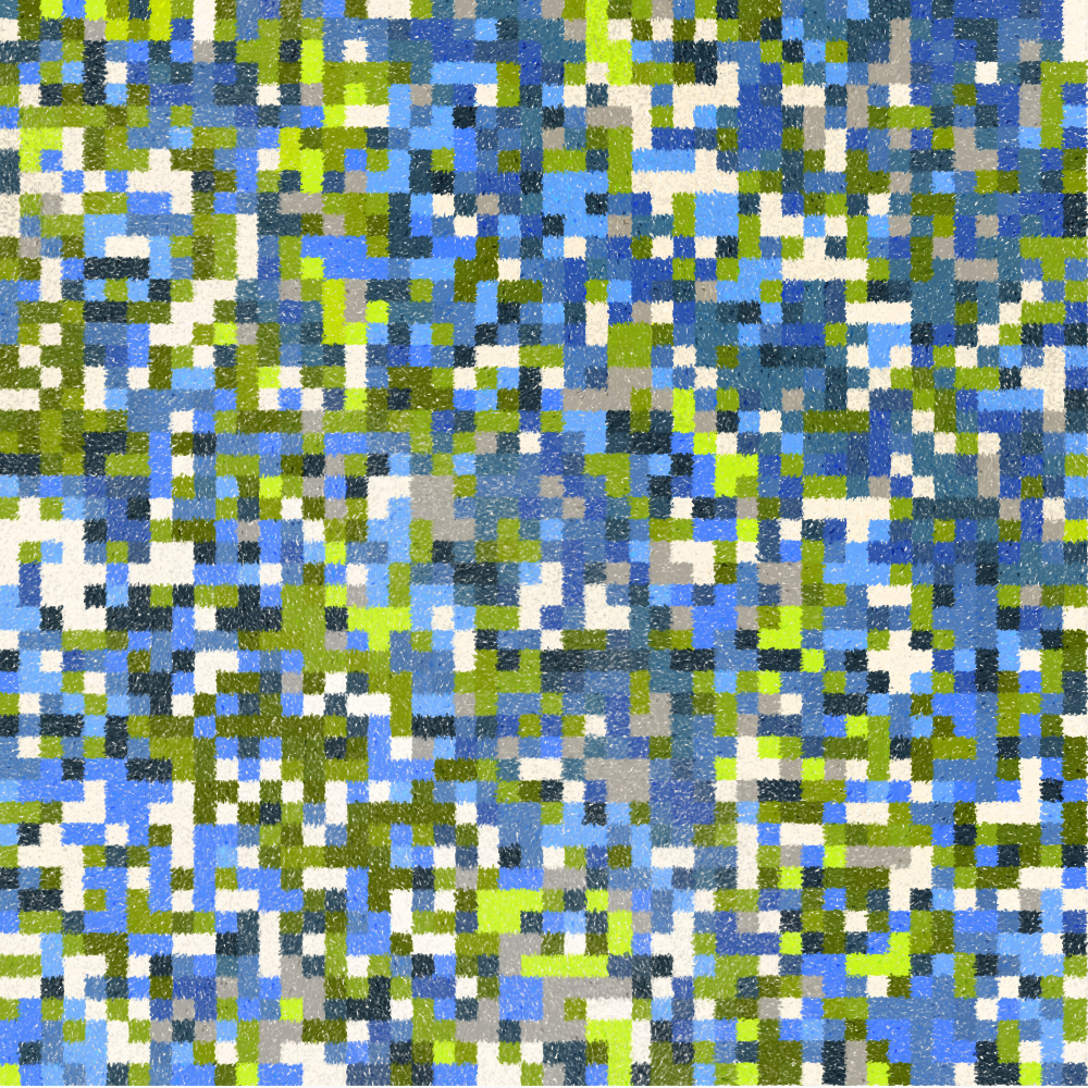 Hydrangea & Patchwork #421 static NFT preview