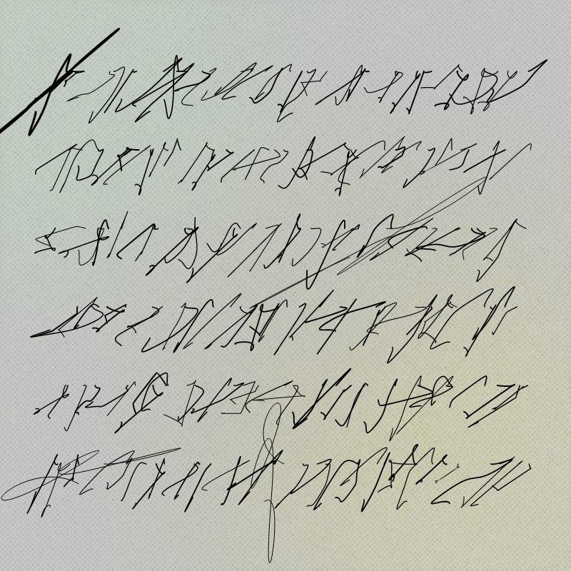 asemic #44 static NFT preview
