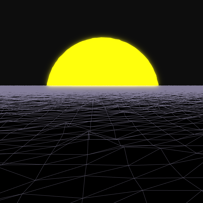 Generative Retrowave Field #76 static token preview