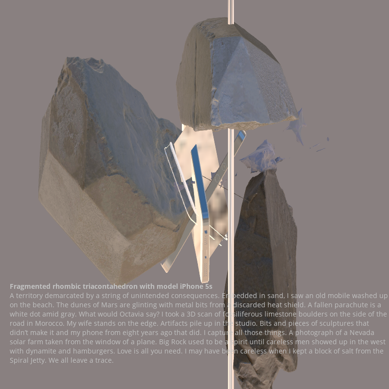 Fragmented triacontahedron with iPhone 5s #20 static token preview
