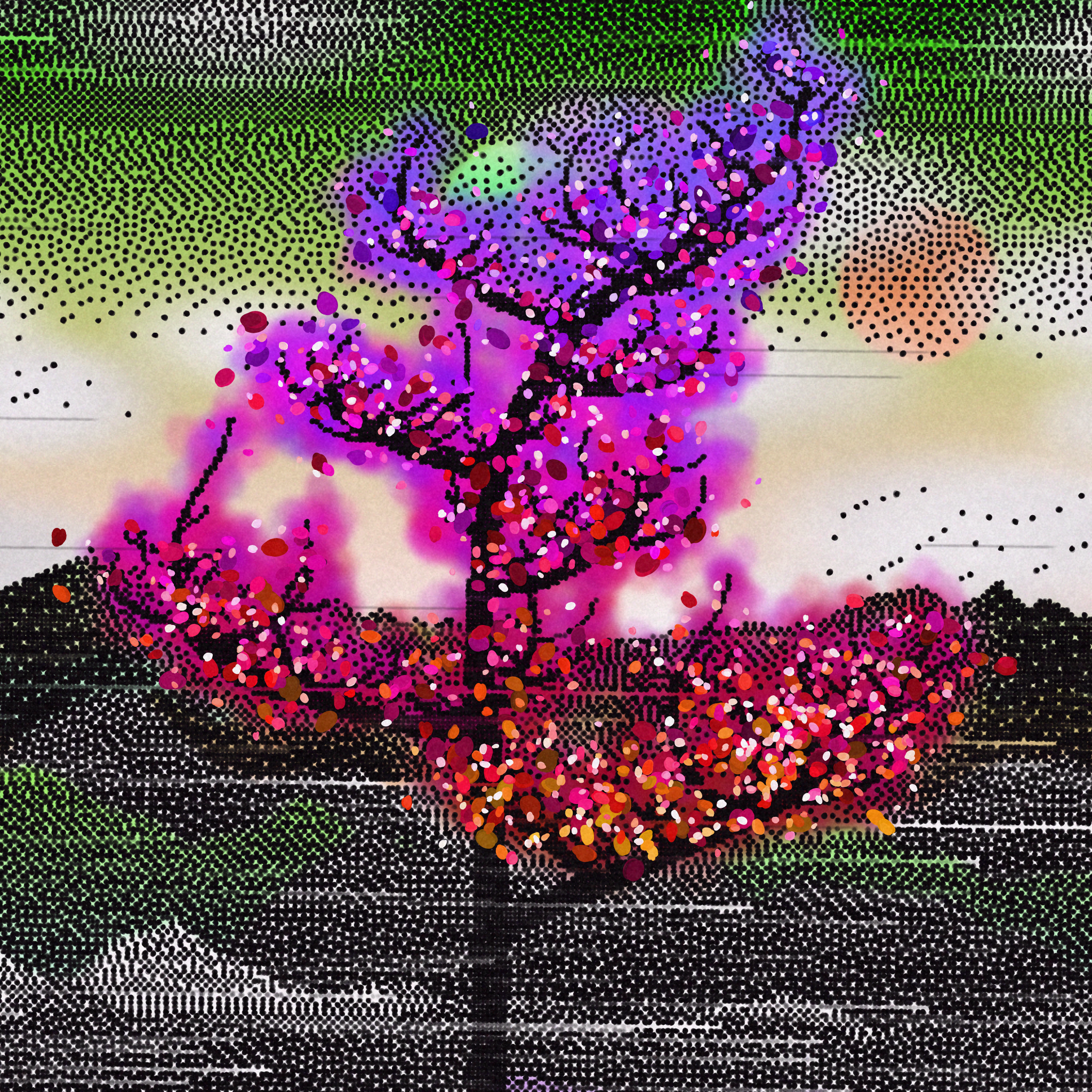 Dithered Branches #178 static NFT preview