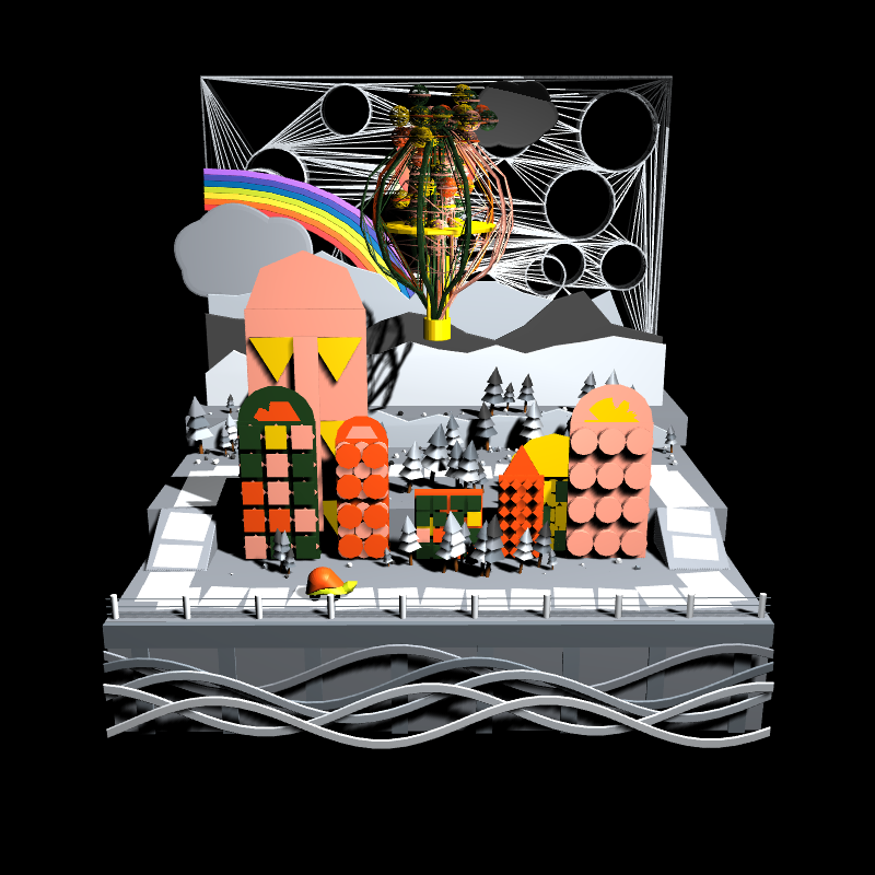 Paper Art 3D #205 static NFT preview