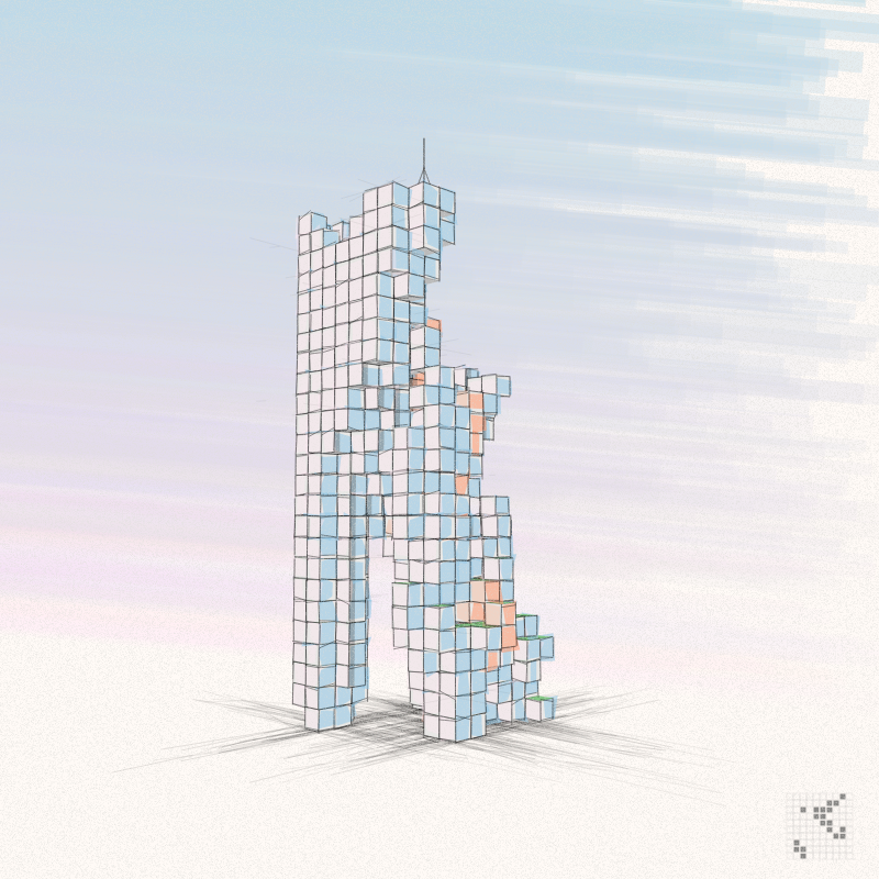 Cellular Skyscrapers #85 static NFT preview