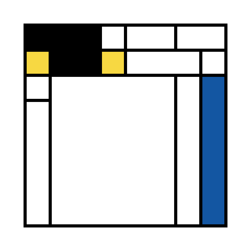 Mondrian squares #27 static NFT preview