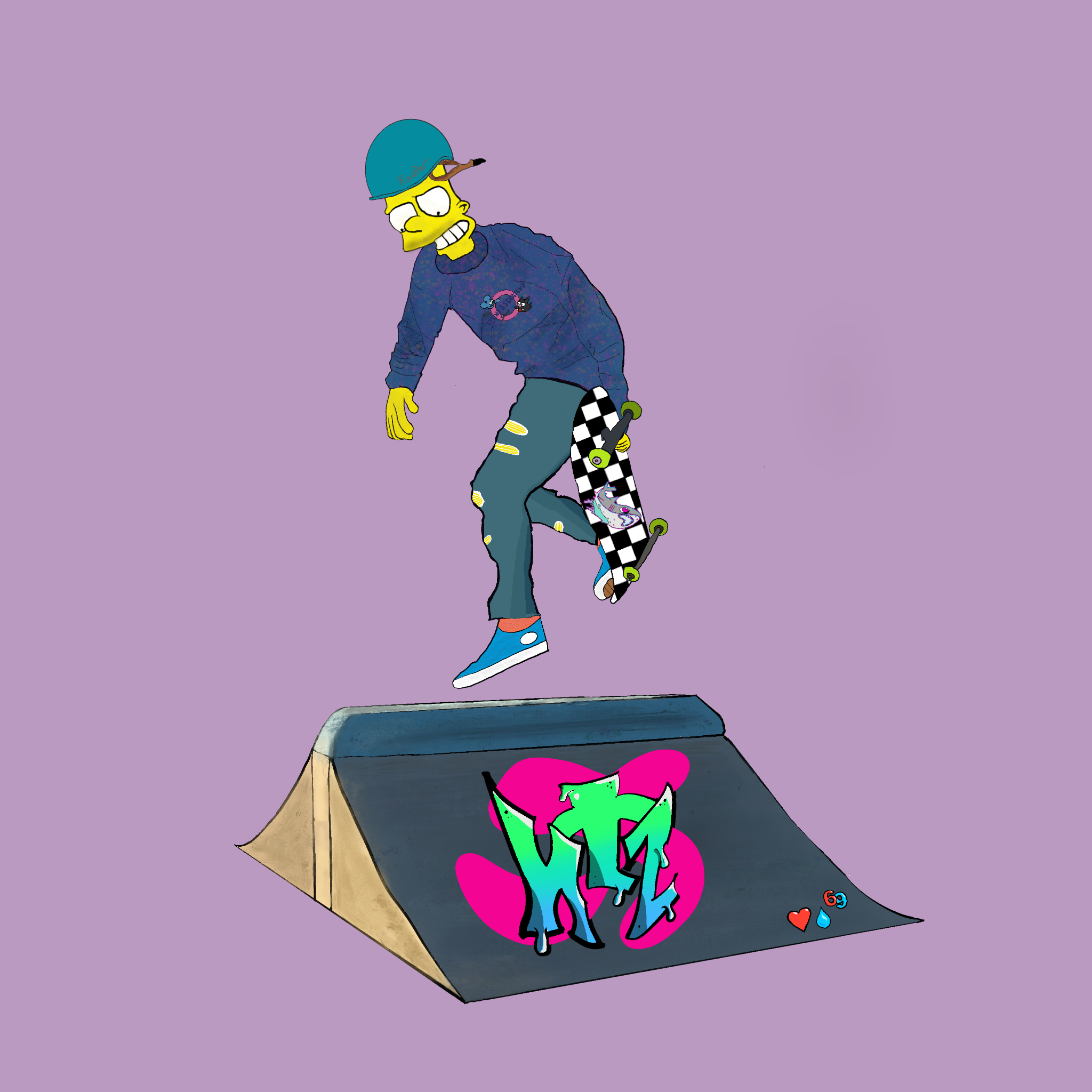 Thrashin' Springfield #8 static NFT preview