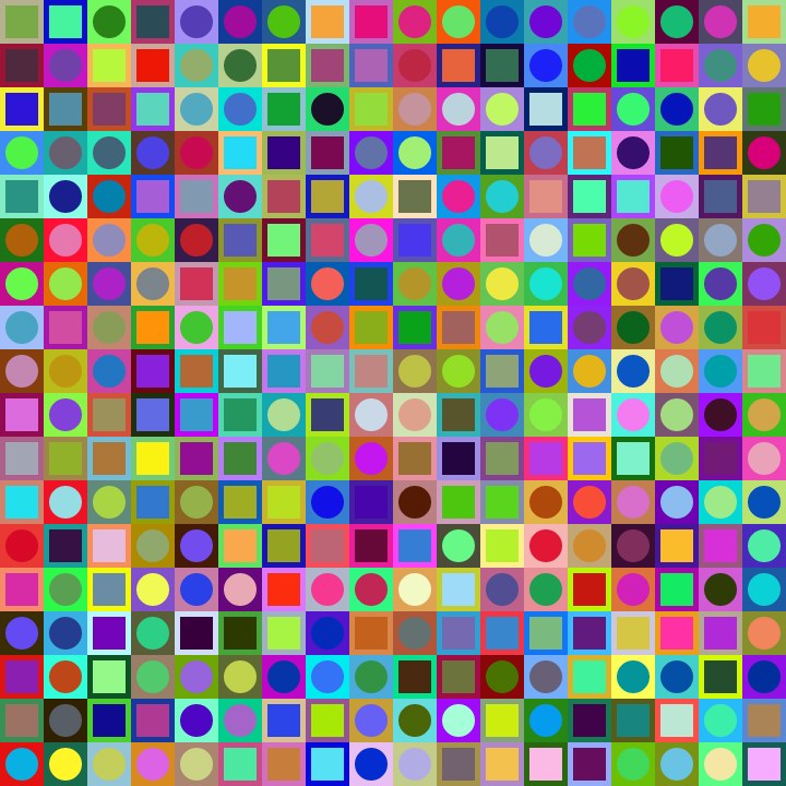 Square Dot Composition #123 static token preview