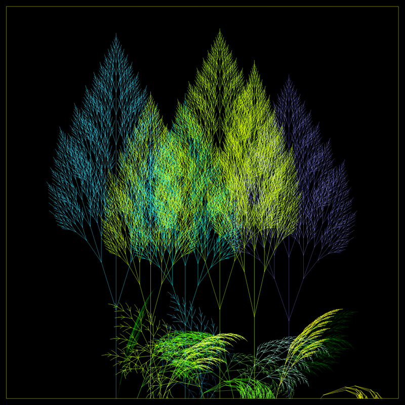 Fractal Forest #195 static NFT preview
