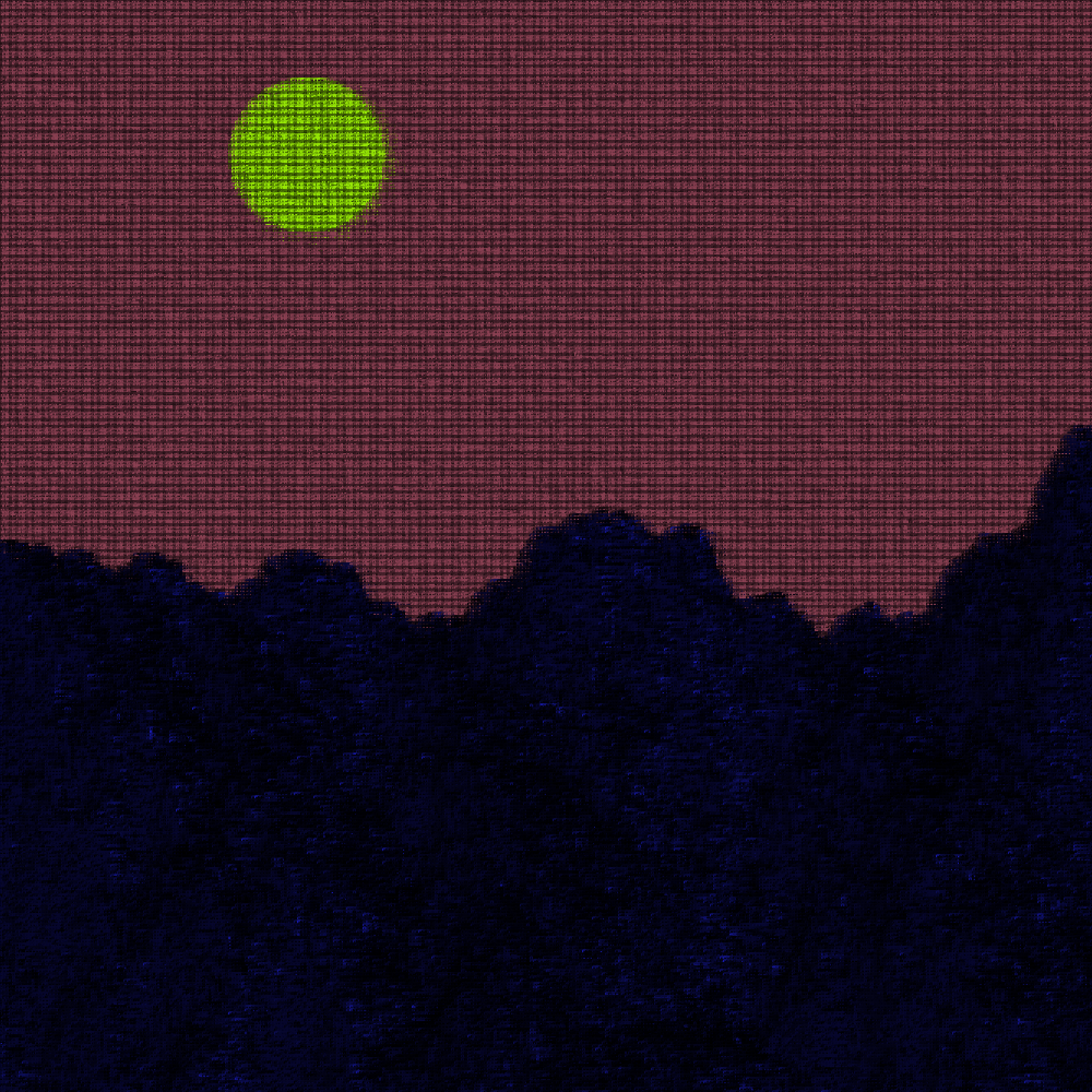 Classic generative landscape V2 #80 static NFT preview
