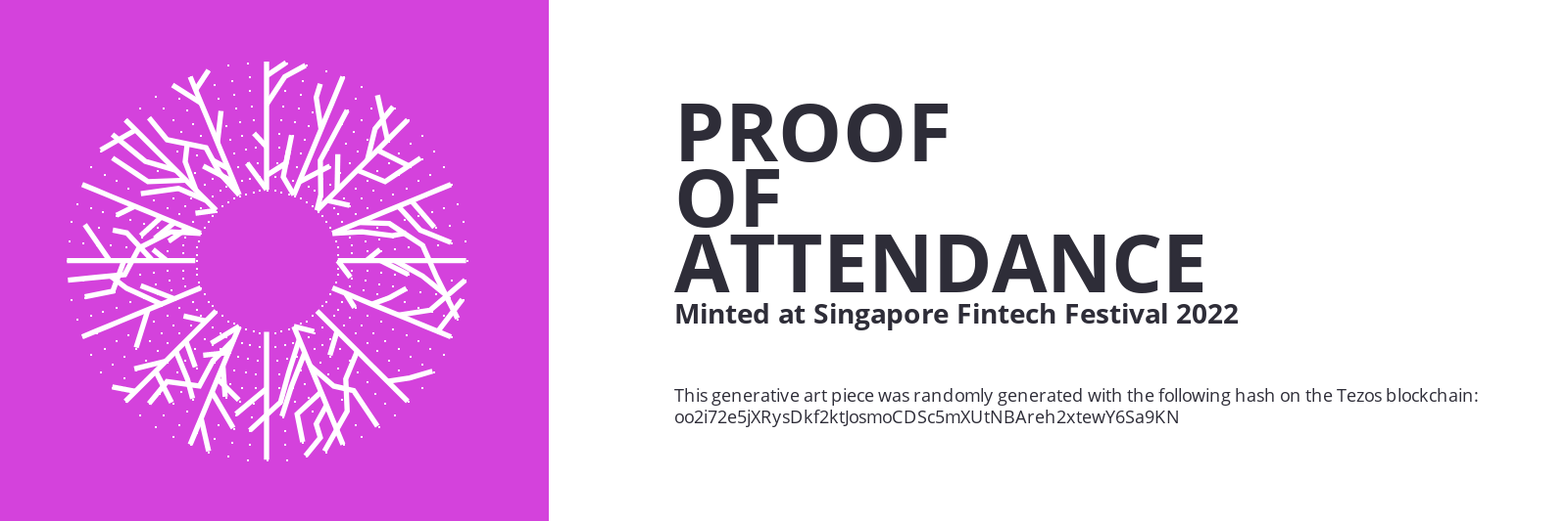 SFF2022 Proof of Attendance Token #109 static token preview