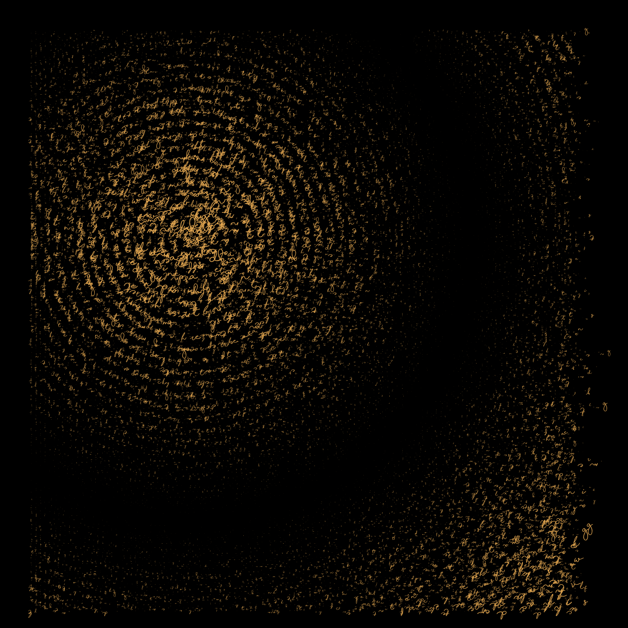 Asemic Writing 1o1 #74 static token preview