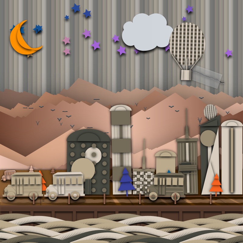 Paper Art 2.5D #112 static token preview