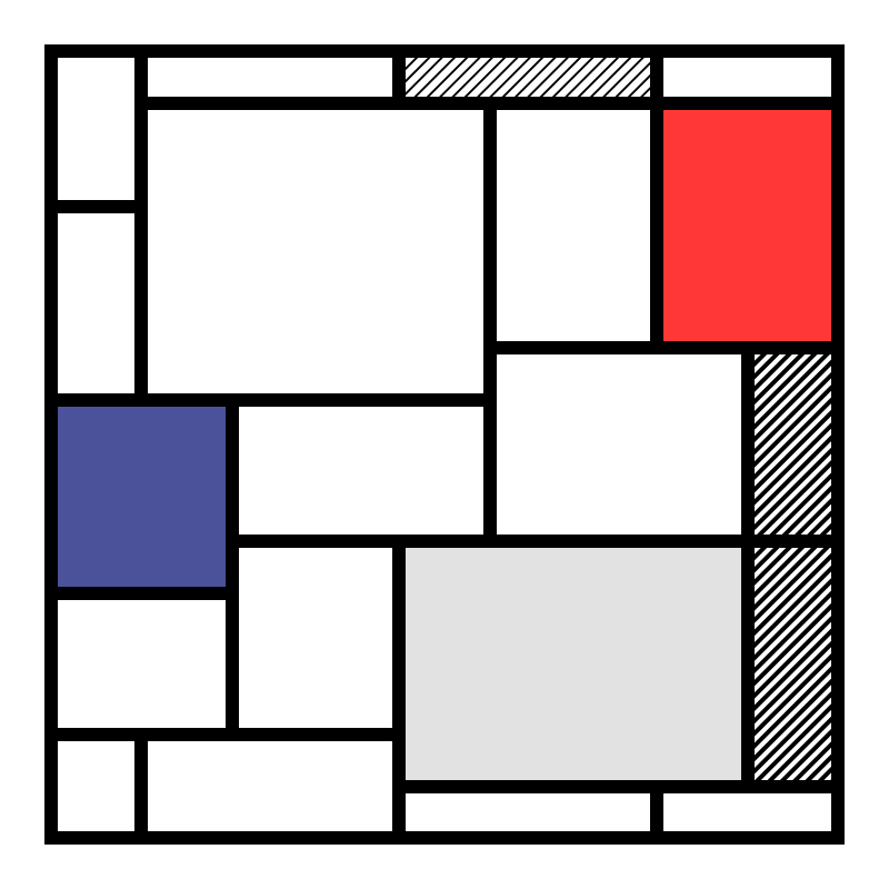 Neo-Mondrianist #16 static token preview