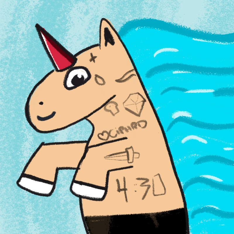Peculiar unicornos #196 static token preview