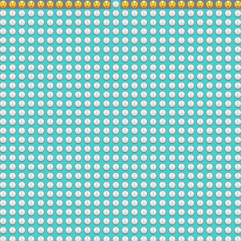 Elementary Cellular Emoji Automata #908 static NFT preview