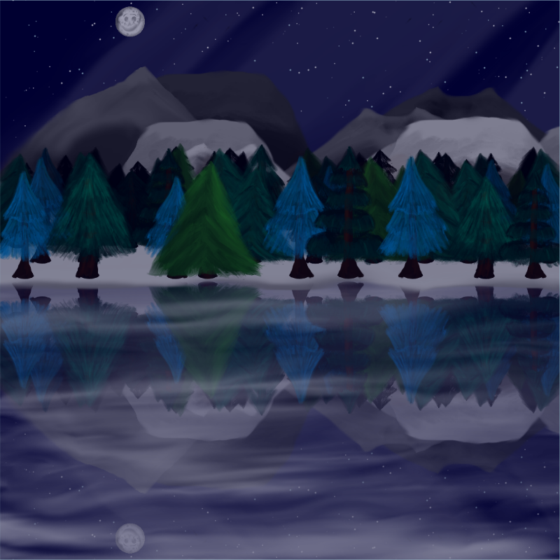 Moony Winter Lake #40 static NFT preview