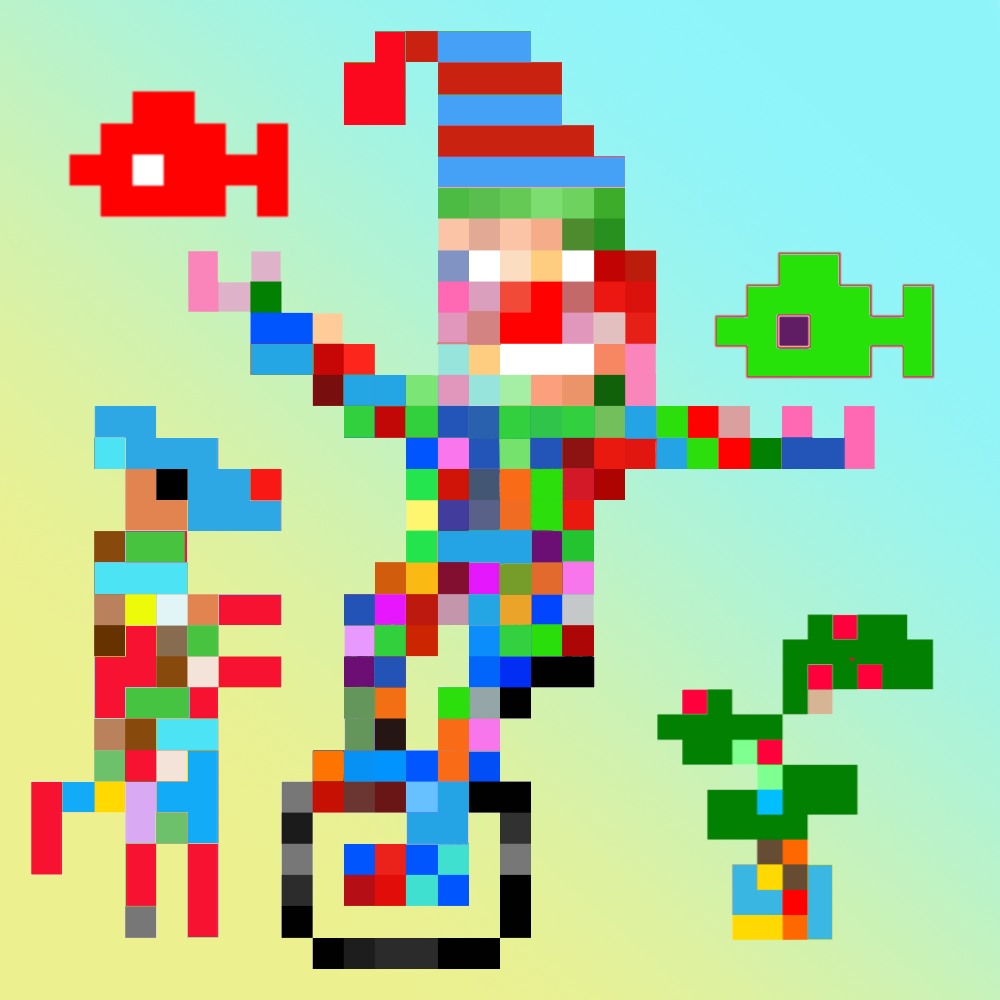 the clown #1 static token preview