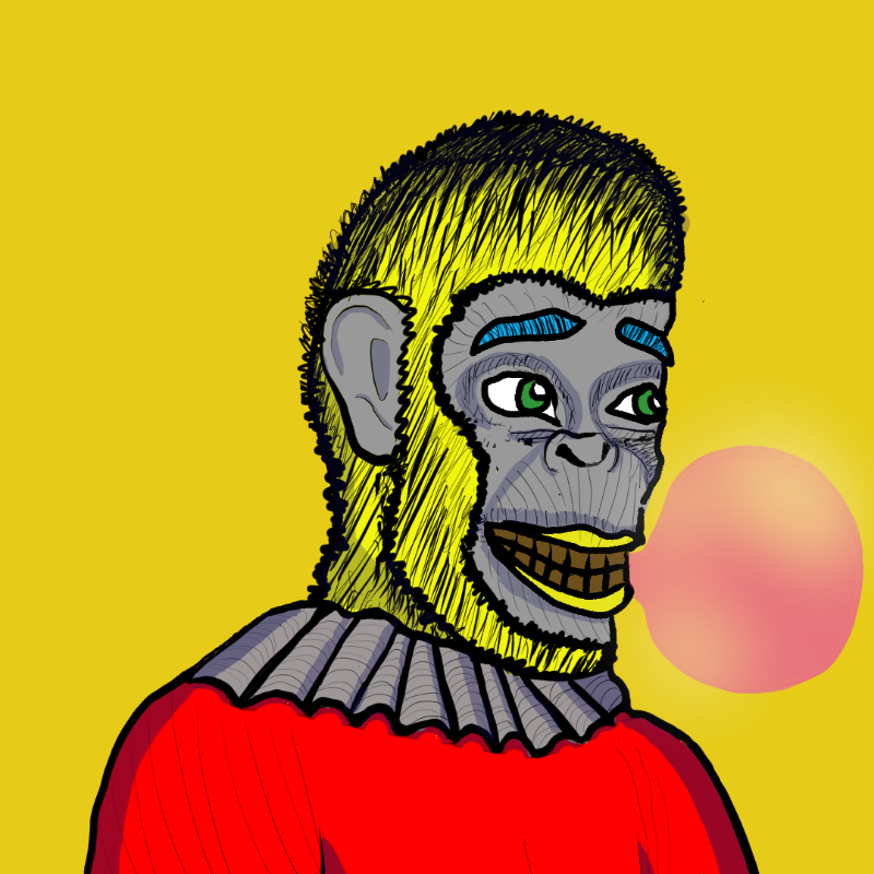 Clown Ape Club Tezos Ultra Superior-CACTUS #45 static token preview