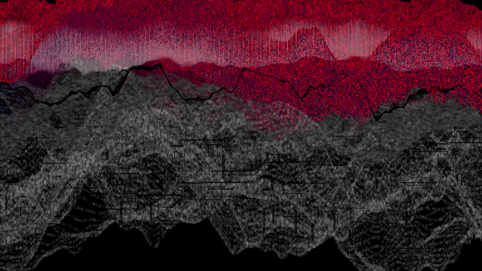 Pixel rain in a data landsacape #162 static token preview
