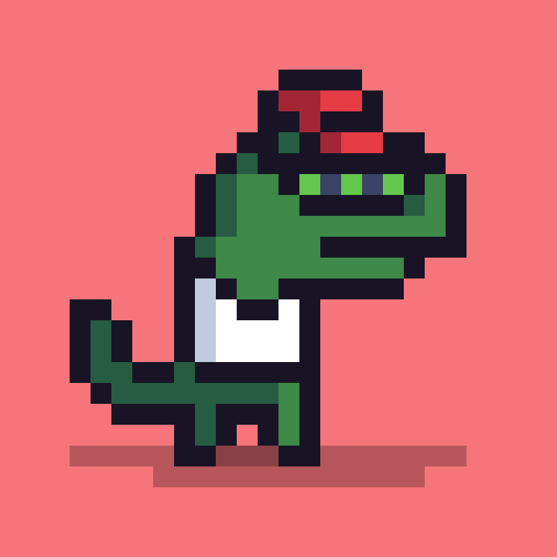 Pixel Dinos #133 static NFT preview