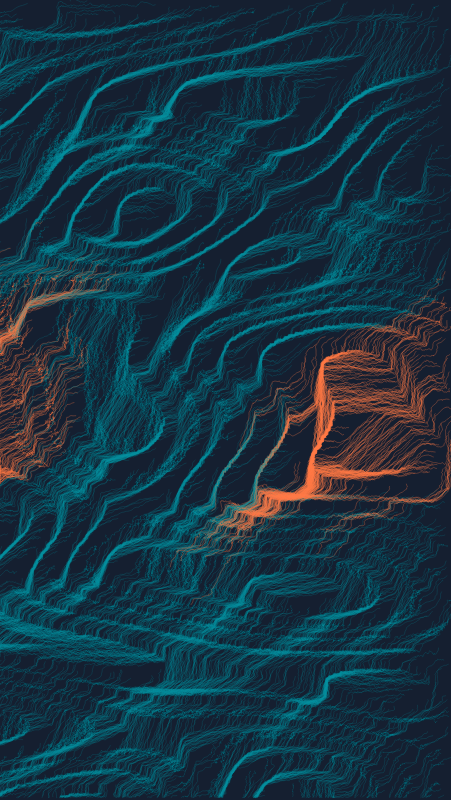 Algoscapes | Rock-face #483 static token preview