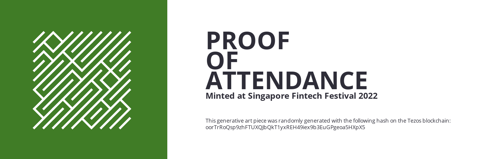 SFF2022 Proof of Attendance Token #1551 static token preview
