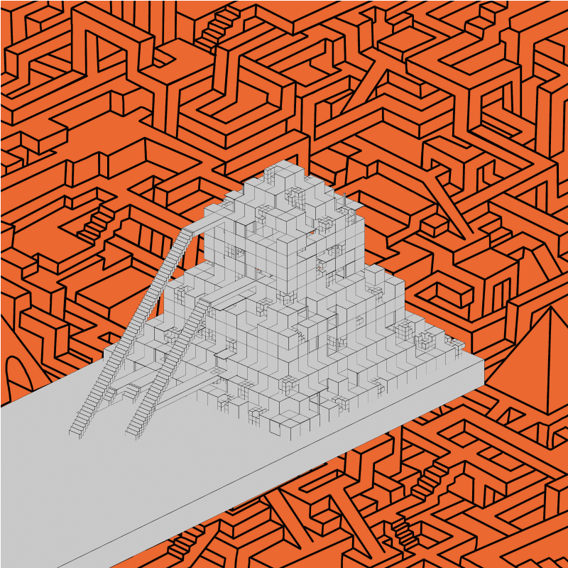 Daedalian Pyramids #105 static NFT preview