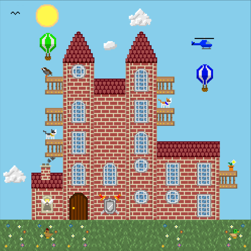2D Mansion #375 static NFT preview