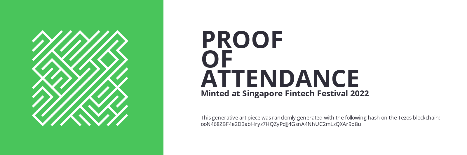 SFF2022 Proof of Attendance Token #1900 static token preview