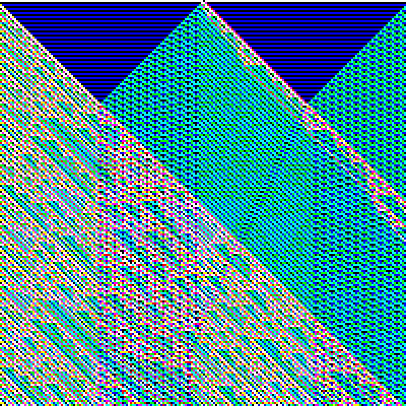 RGB Elementary Cellular Automaton #30 static token preview