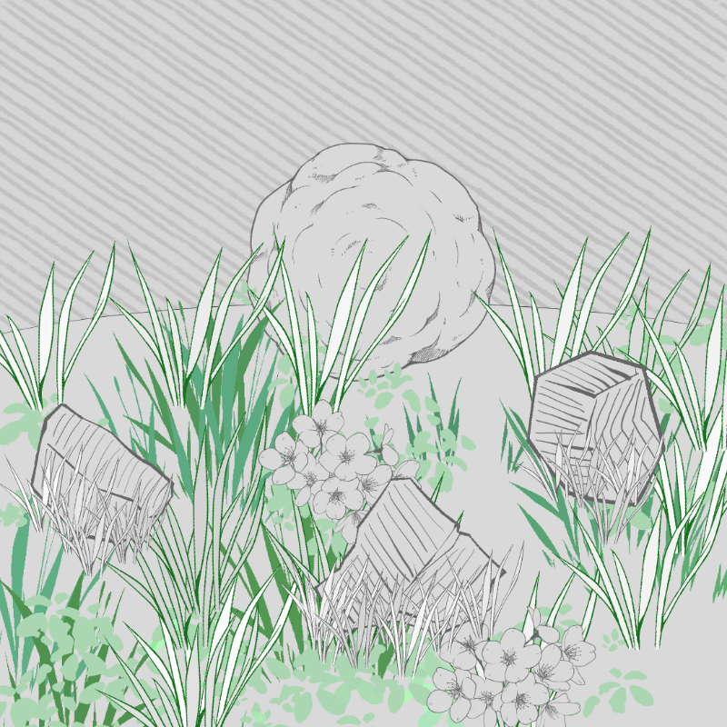 Wild Grass and Rubble #164 static token preview
