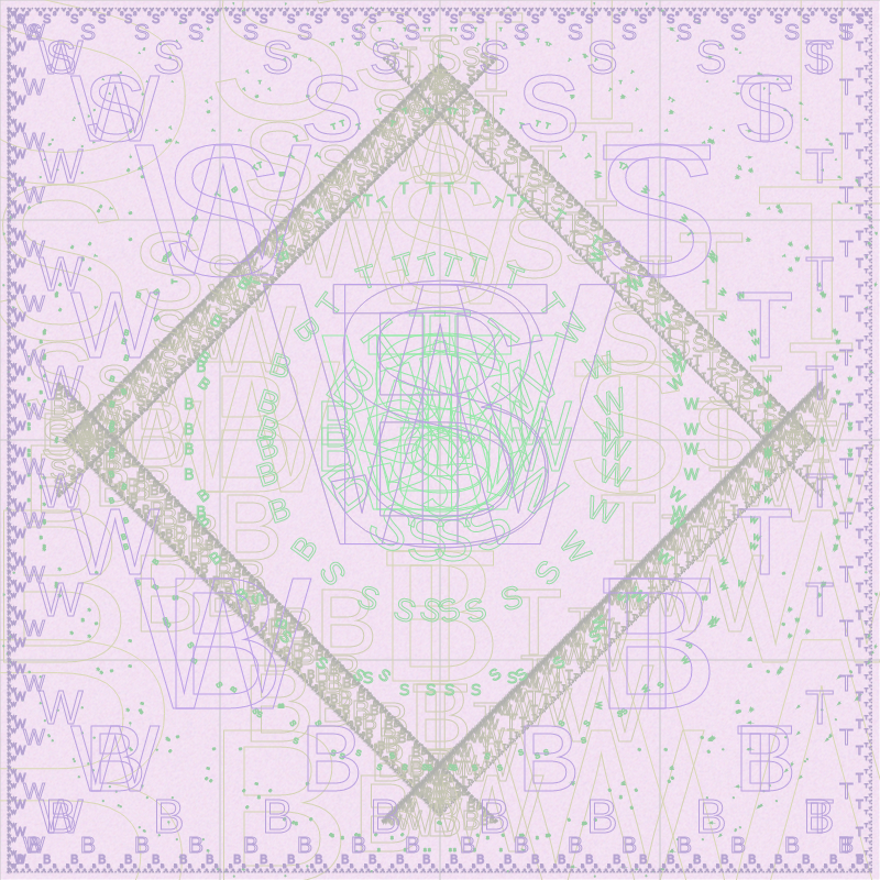 WTBS Logo with Fractals #93 static NFT preview