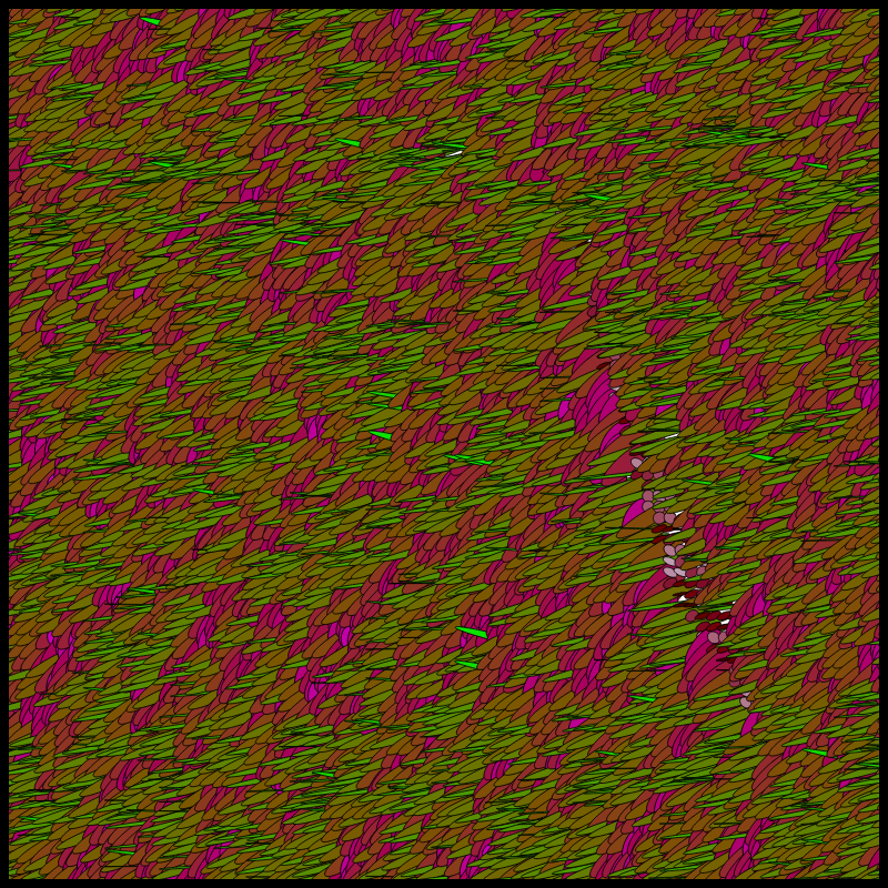 Flow Field Circles Triangle #42 static NFT preview