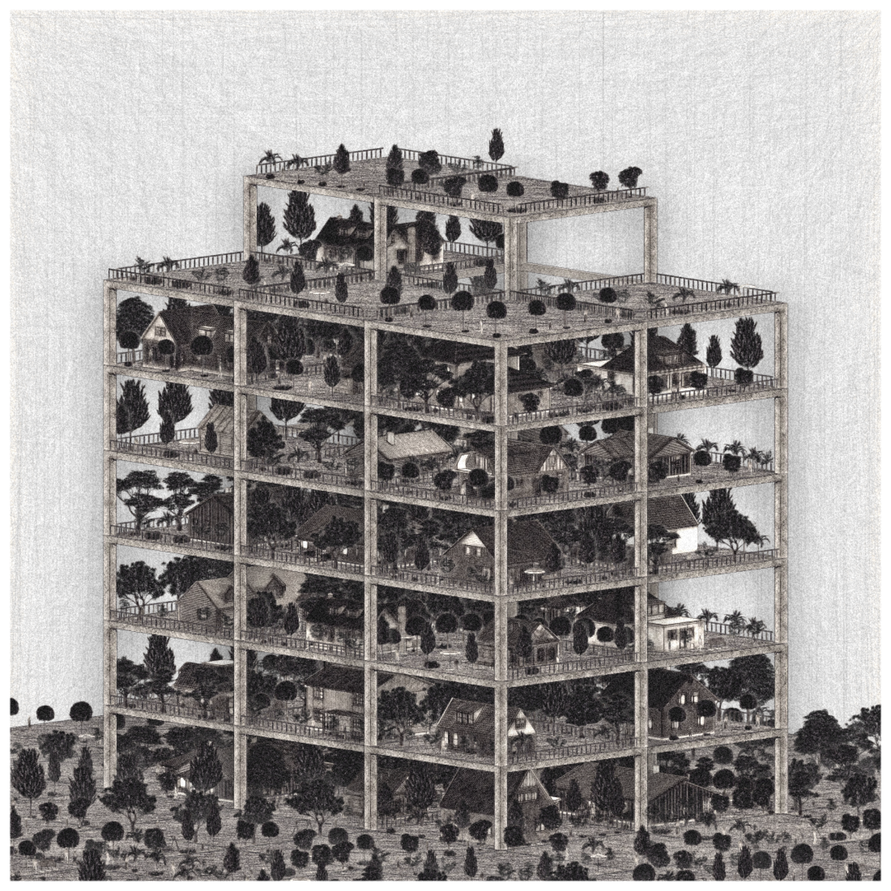 Highrise of Homes #163 static NFT preview