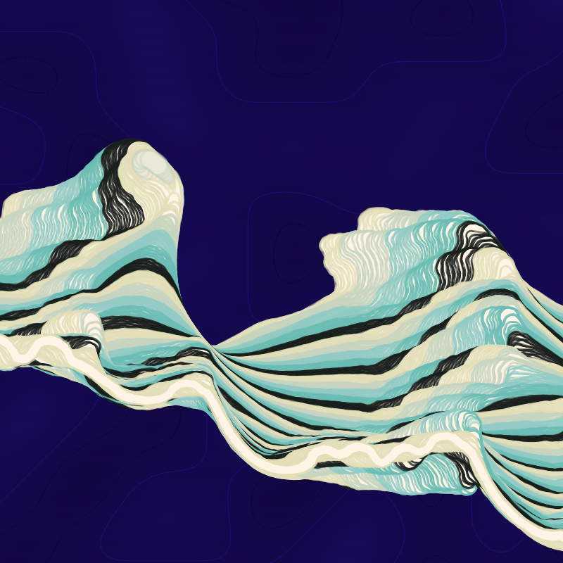 Meander River Plot v1 #47 static NFT preview
