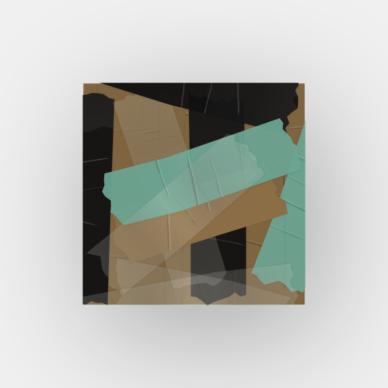 Tape abstract painting 001 #15 static token preview