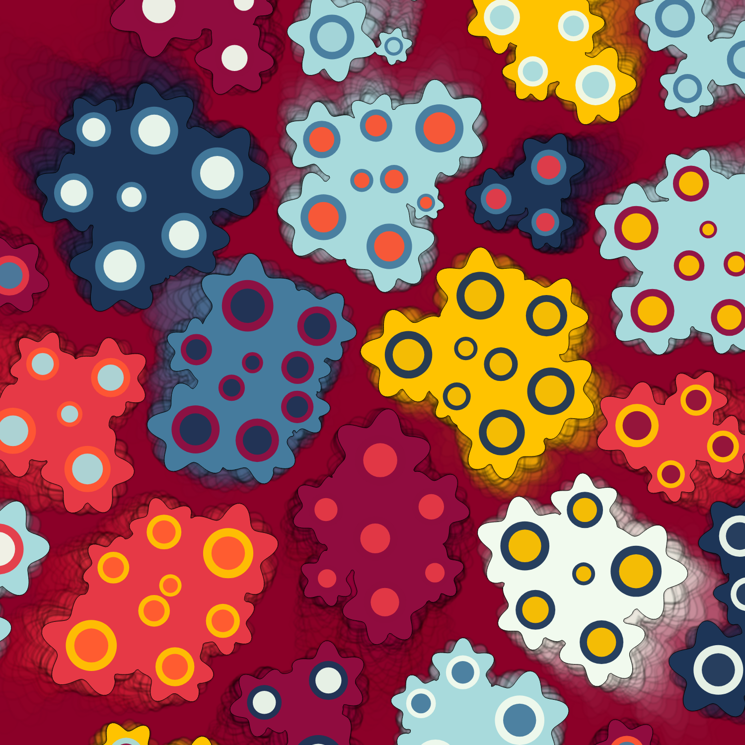 Geometric colorful shapes (Free edition) #66 static NFT preview