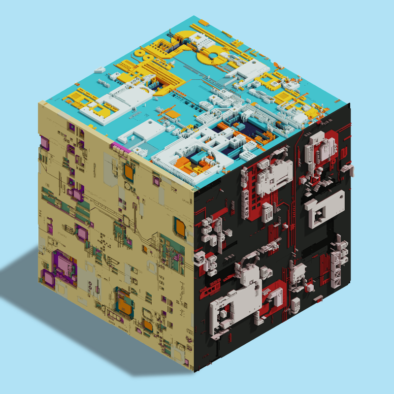 Cube generative #9 static token preview