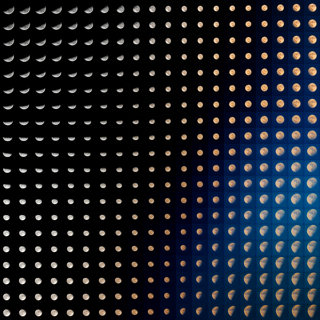 Waxing Crescent #105 static NFT preview