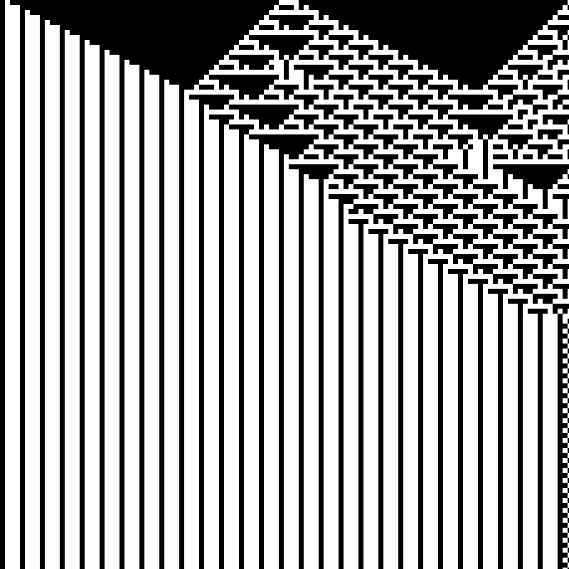 Colored Elementary Cellular Automaton #158 static NFT preview