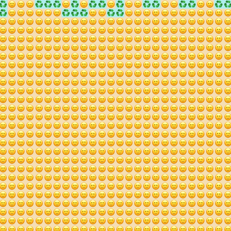 Elementary Cellular Emoji Automata #108 static token preview