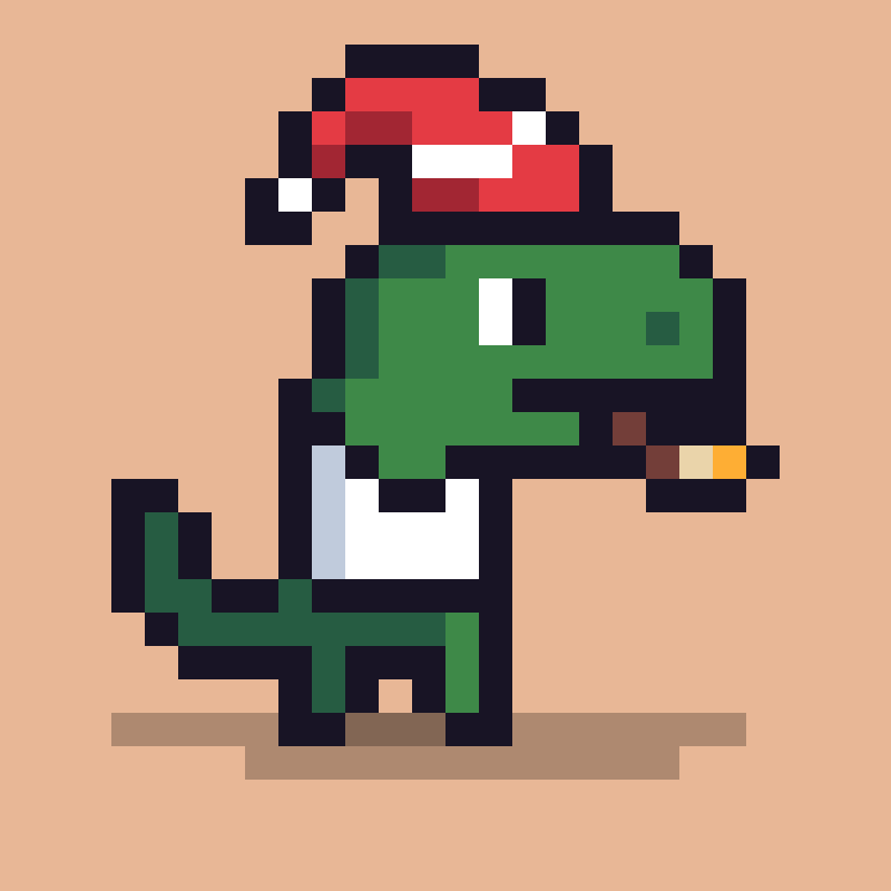 Pixel Dinos #65 static token preview