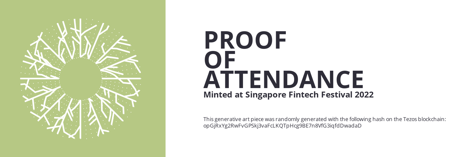 SFF2022 Proof of Attendance Token #1301 static token preview