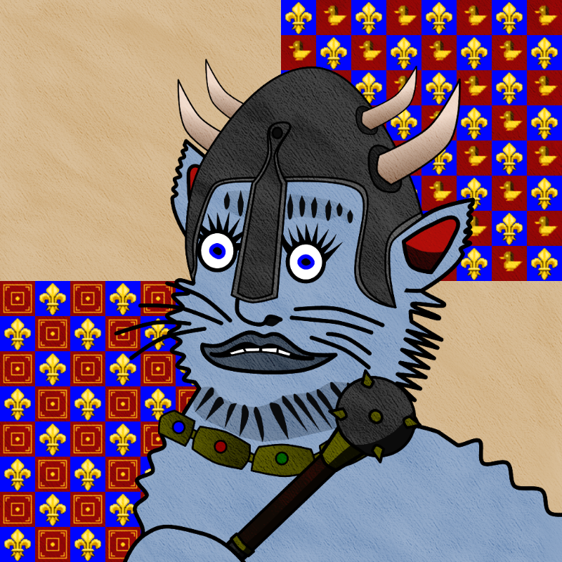 Famous Medieval Cat #98 static token preview