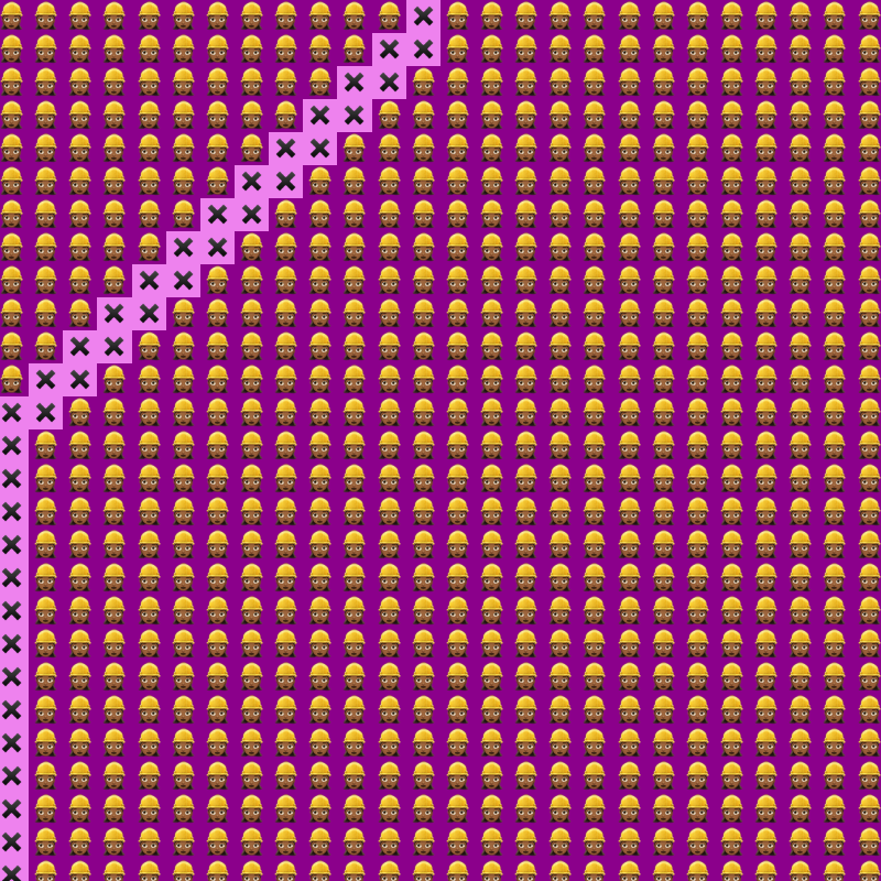 Elementary Cellular Emoji Automata #295 static NFT preview