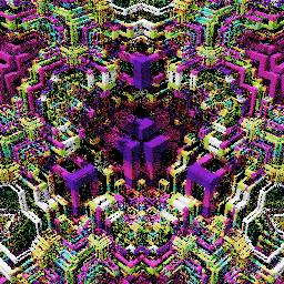 Colorful cubic sponge forms #101 static token preview