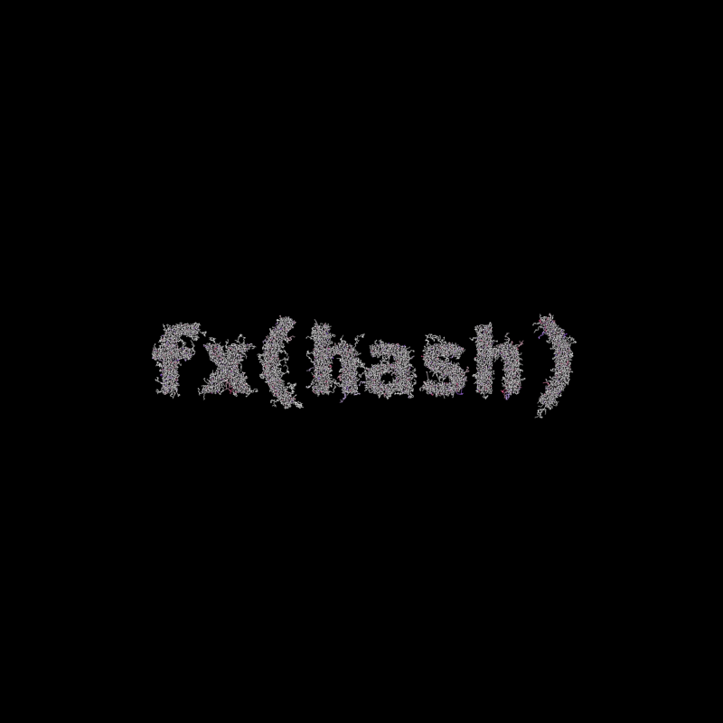 FXHASH Logo with Features #600 static token preview