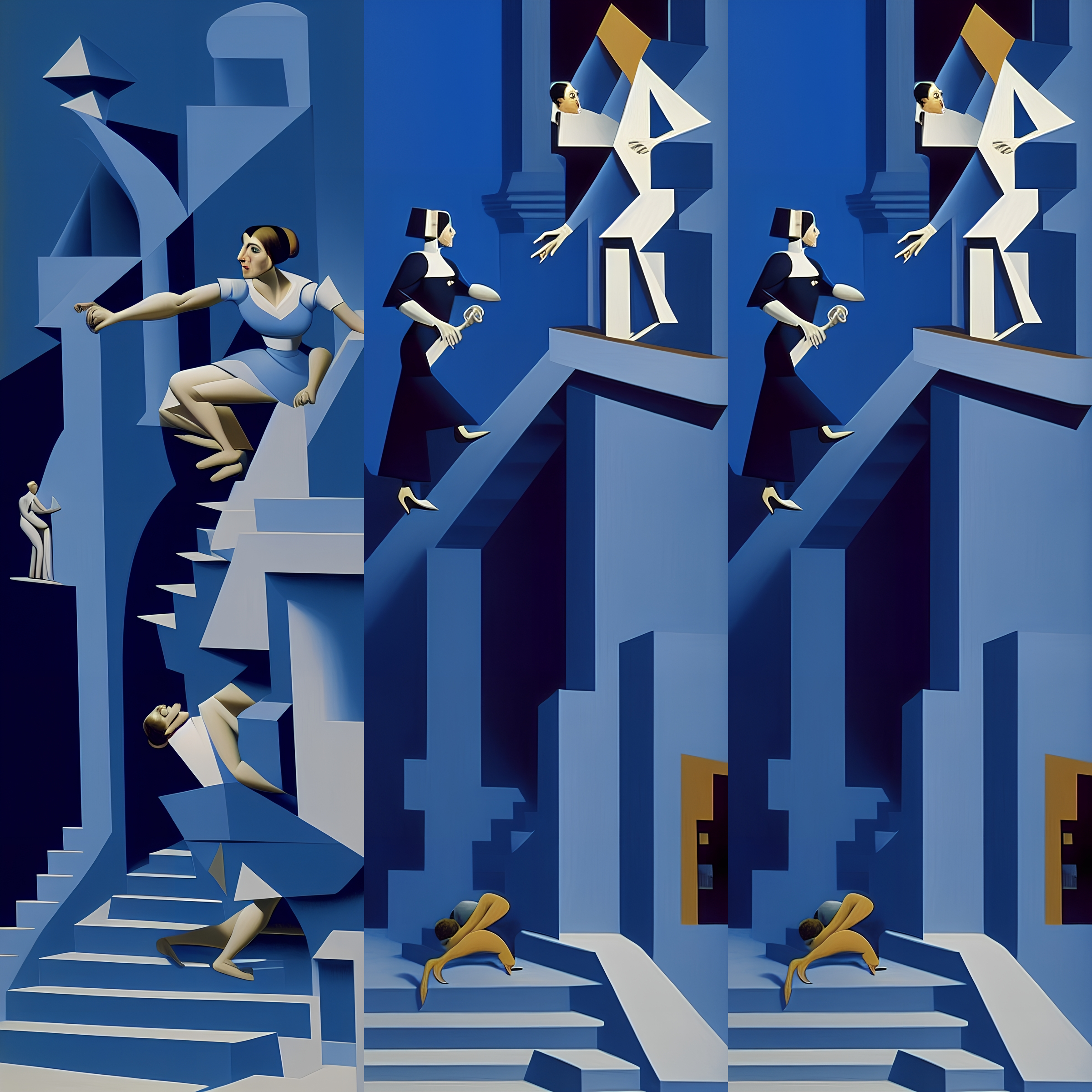 Blue Stairs #3 static token preview